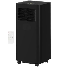 Mobile Air Conditioner, 441 Sq. Ft., AC Unit With Dehumidifier, Sleep, 24H Timer OnOff, Window Kit, Black