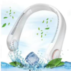 Self-pickup Color Random  Portable Neck Fan,Hands-Free Bladeless Neck Air Fan With 3 Speeds Adjustment 78 Air Outlet 360 Free Rotation, USB Rechargeab