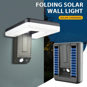 Solar Motion Sensor Outdoor Sconce Lights,LED Waterproof Dusk To Dawn Solar Patio Light,Wireless Modern Wall Mount Lamp Black For Porch Patio Garage H (Option: 1PACK)